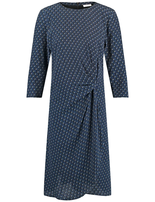 GERRY WEBER Women's 280018-31510 Dress, Black/Blue Print, 6