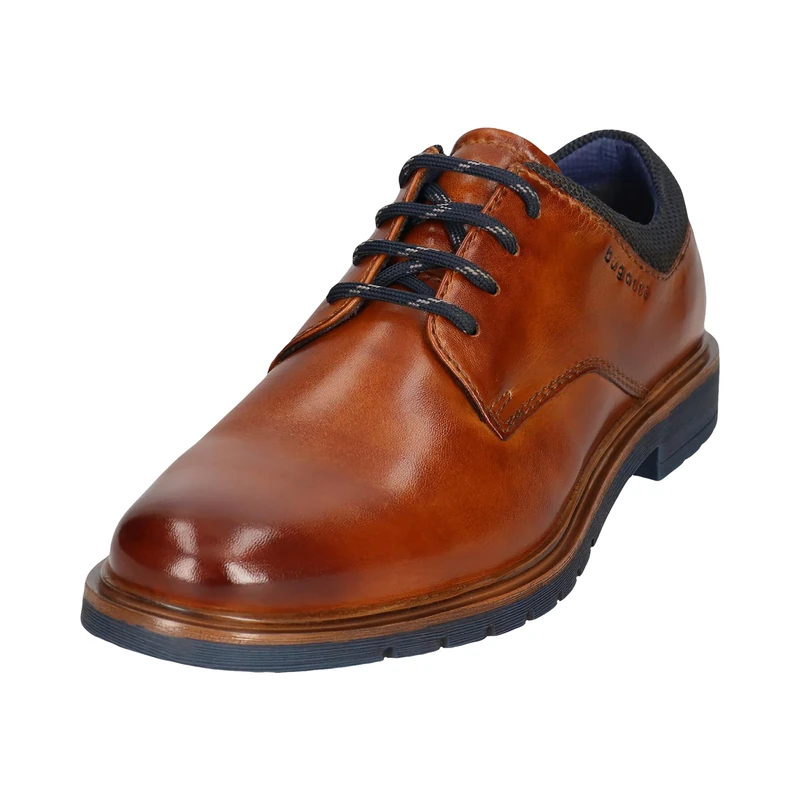 bugatti Men's Lace-Up Shoes in Brown, Cognac, 7.5 UK