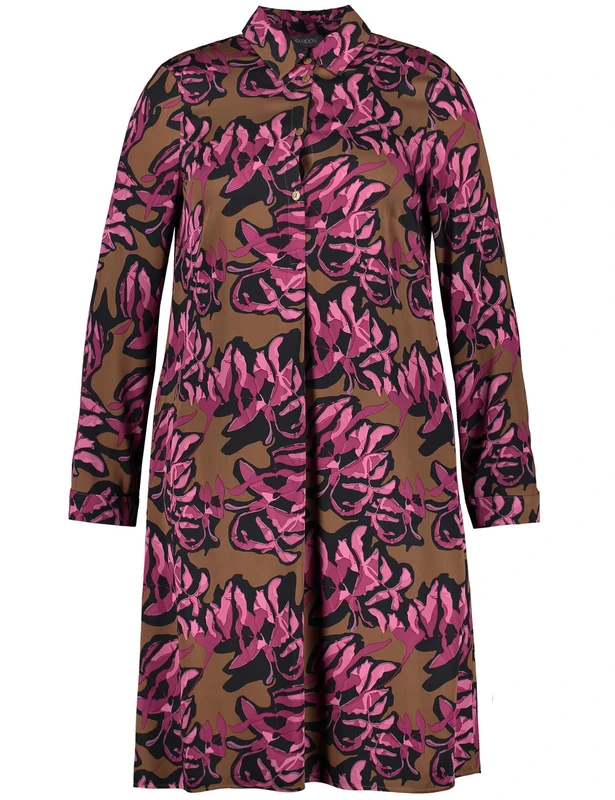 Samoon Women's Dress, Rustic Oak Patterned, 16