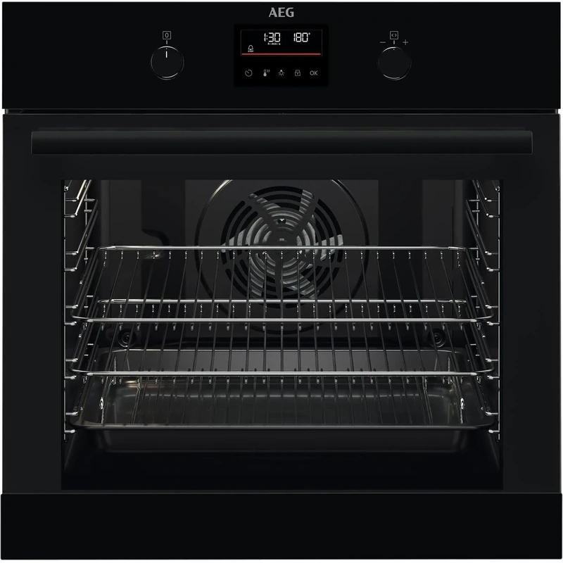 AEG 72 Litre Electric Single Oven - Black