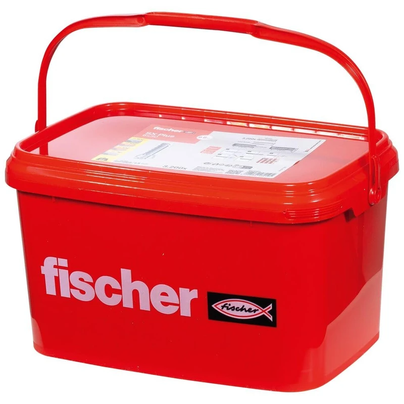 fischer 567893 SX Plus Expansion Wall Plug, 6mm x 30mm, Tub of 3,200 Plugs - Image 1