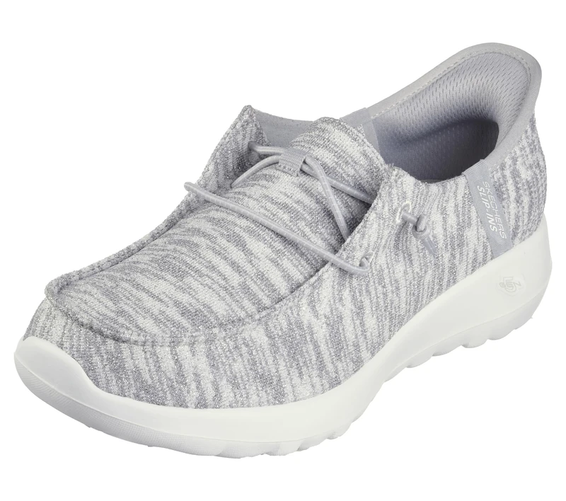 Skechers Women's Go Walk Joy Ibis Hands Free Slip-ins Sneaker, Grey, 8.5
