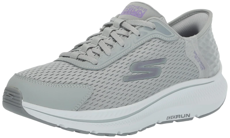 Skechers Womens Women's Hands Free Slip-ins Go Run Consistent 2.0 Endure Sneaker, Gray/Lavender, 9 - Image 1