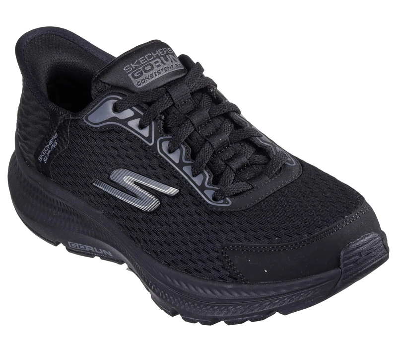 Skechers Womens Slip Ins: Go Run Endure Runners Black 6 (39)