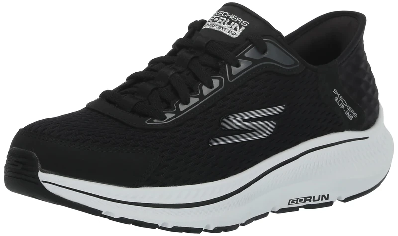 Skechers Womens Slip Ins: Go Run Endure Runners Black 8 (41)