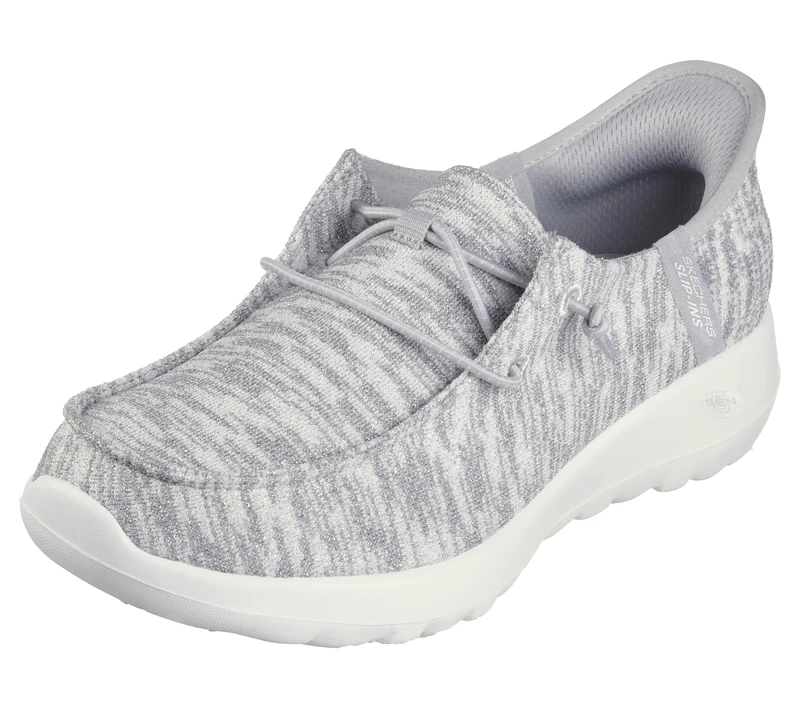 Skechers Womens Women's Hands Free Slip-ins Go Walk Joy Moc Toe Casual ShoeSneaker, Grey, 8