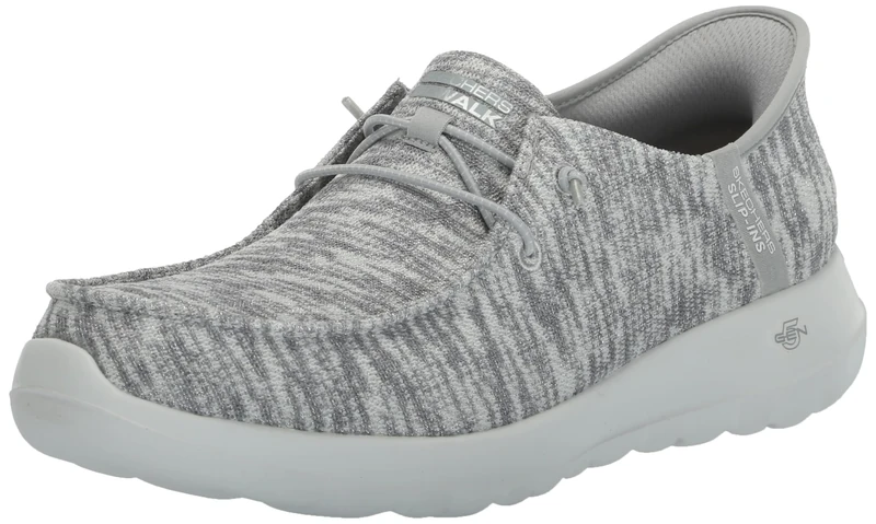 Skechers Women's Go Walk Joy Ibis Hands Free Slip-ins Sneaker, Grey, 10