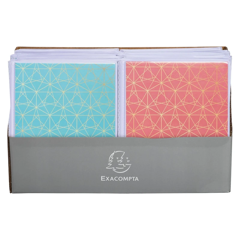 EXACOMPTA - Ref 65002E - Box of 12 Mini Photo Albums with Soft Pockets for 24 Photos 11 x 15 cm - 24 Pages - Vertical Format 13 x 16 cm - Cover: 3 Designs