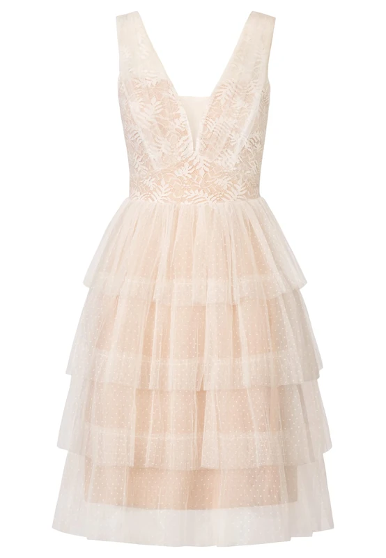 Kraimod Women's Kleider Cocktail Dress, White, 8