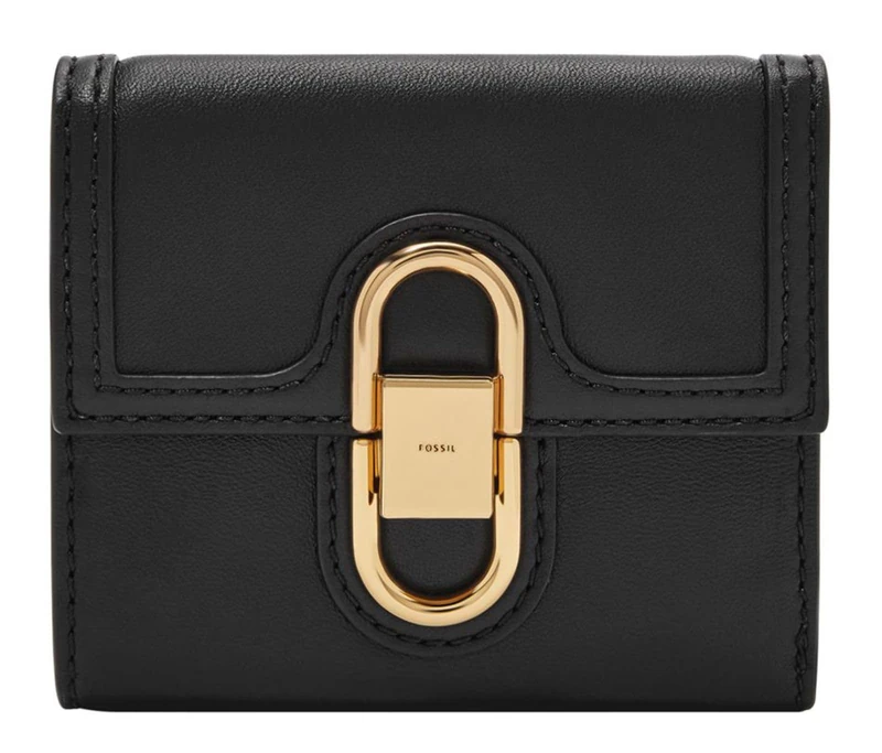 Fossil Women Avondale Trifold, Black, 10.8 cm L x 1.3 cm W x 10.2 cm H - Image 1