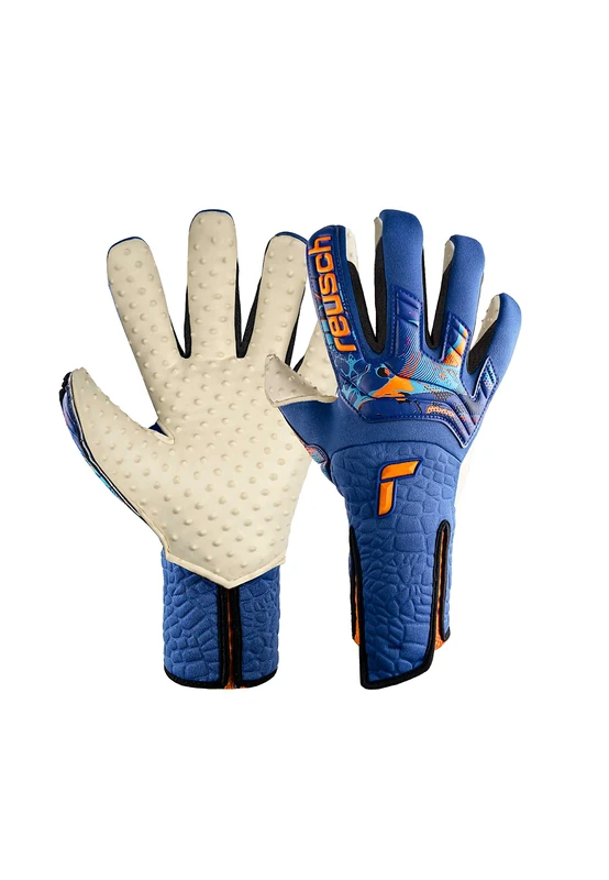 Reusch Attrakt SpeedBump Strapless AdaptiveFlex Goalkeeper Gloves with Very Good Grip and Inseam Cut, 8