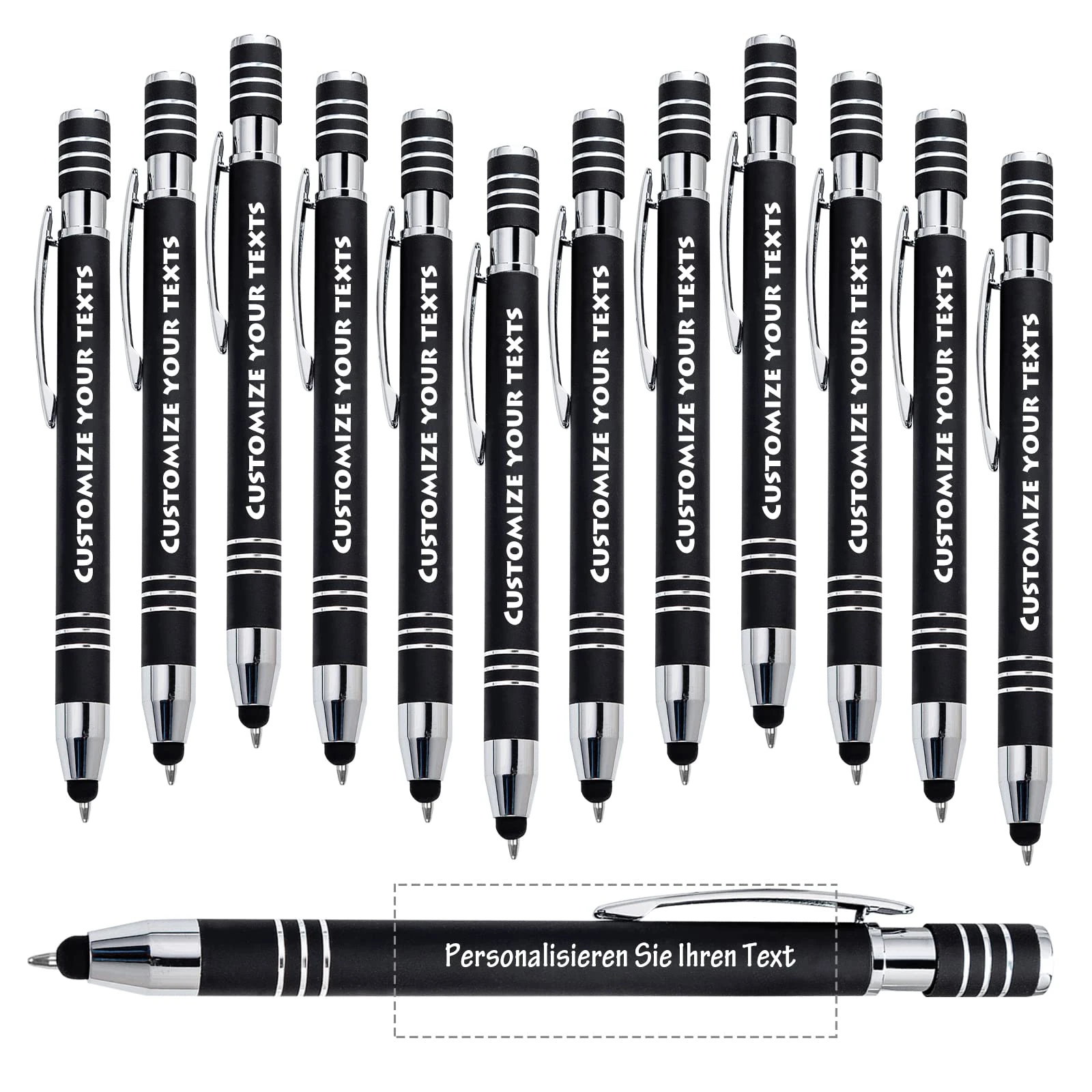 Angry Egg Boy Up to 500 pcs Optional, Custom Ballpoint Pens Touch Screen Pens, Promotional Advertising Pen, Personalize Your Custom Text Message, Business Gift