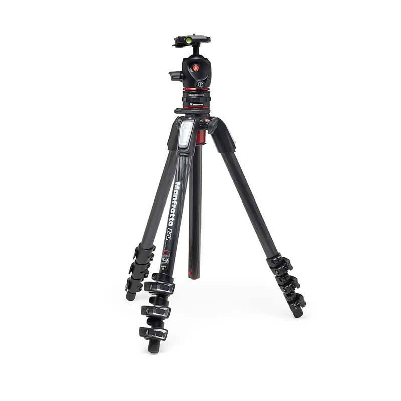 Manfrotto 4-Section Carbon Tripod Kit With Ball Head and MOVE Quick Release System - Professional Photography Accessories
