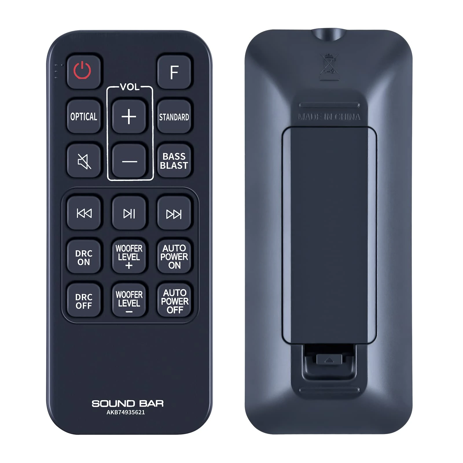 New AKB74935621 Replacement Remote Control for LG Sound Bar Speaker System SJ2 SJ2.AEUSLLK SJ2.DEUSLLK SPJ2BW COV33552424