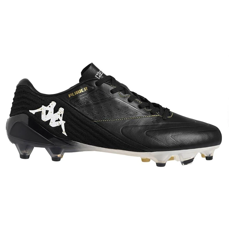 Kappa Player PRO FG, Low-Top Sneakers, Black White Yellow
