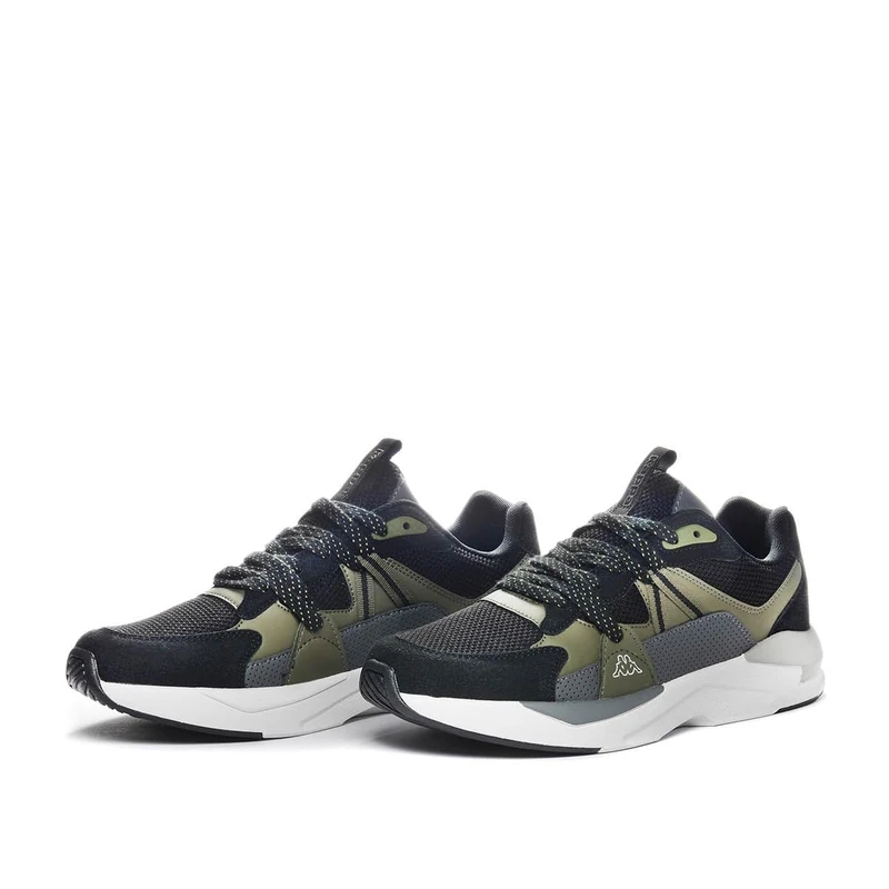 Kappa Holborn, Low-Top Sneakers, Black Green