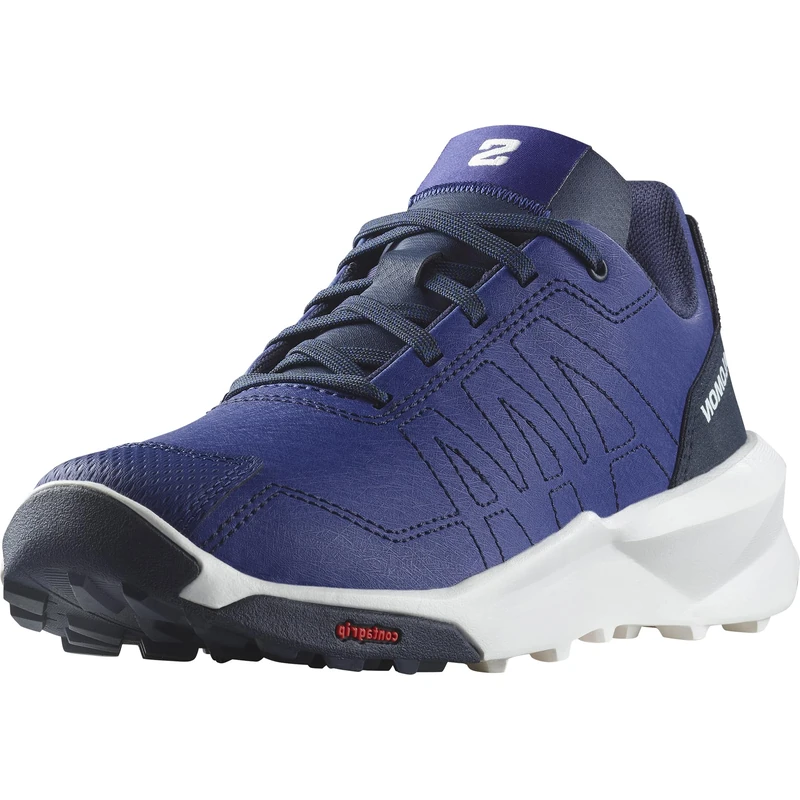 Salomon Patrol Play Unisex Kids Hiking & Running Shoes, Versatile Protection, Lightweight Comfort, and All-Terrain Grip, Blue Print, 5