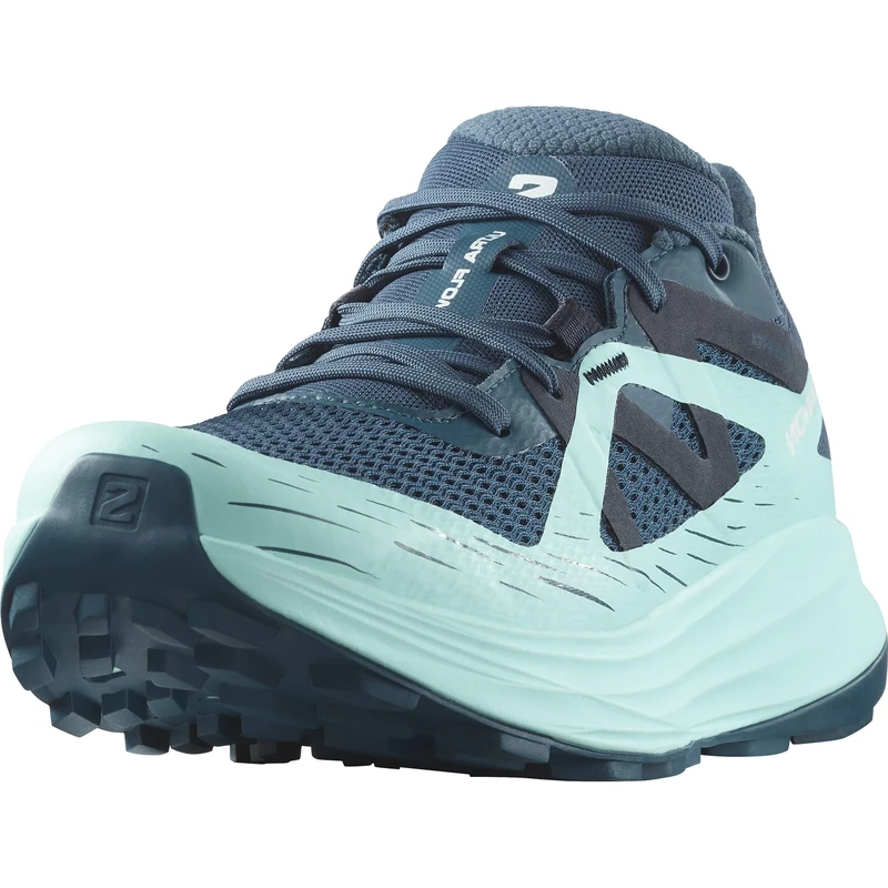 Salomon Women's Ultra Flow Gore Tex Running Shoe, Deep Dive/Tanager Turquoise/Carbon, 8 UK