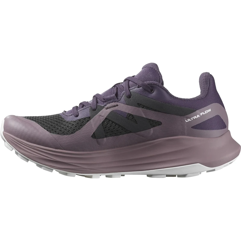 Salomon Ultra Flow Gore-Tex Women's Trail Running Shoes, Waterproof, Road to Trail Cushioning, and Mixed Terrain Ready, Nightshade, 5