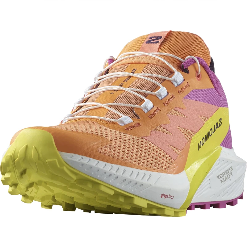 Salomon Sense Ride Women's Trail Running Shoes, Cushioning and Response, Versatile Grip, and Lightweight Upper, Bird of Paradise, 8 - Image 1