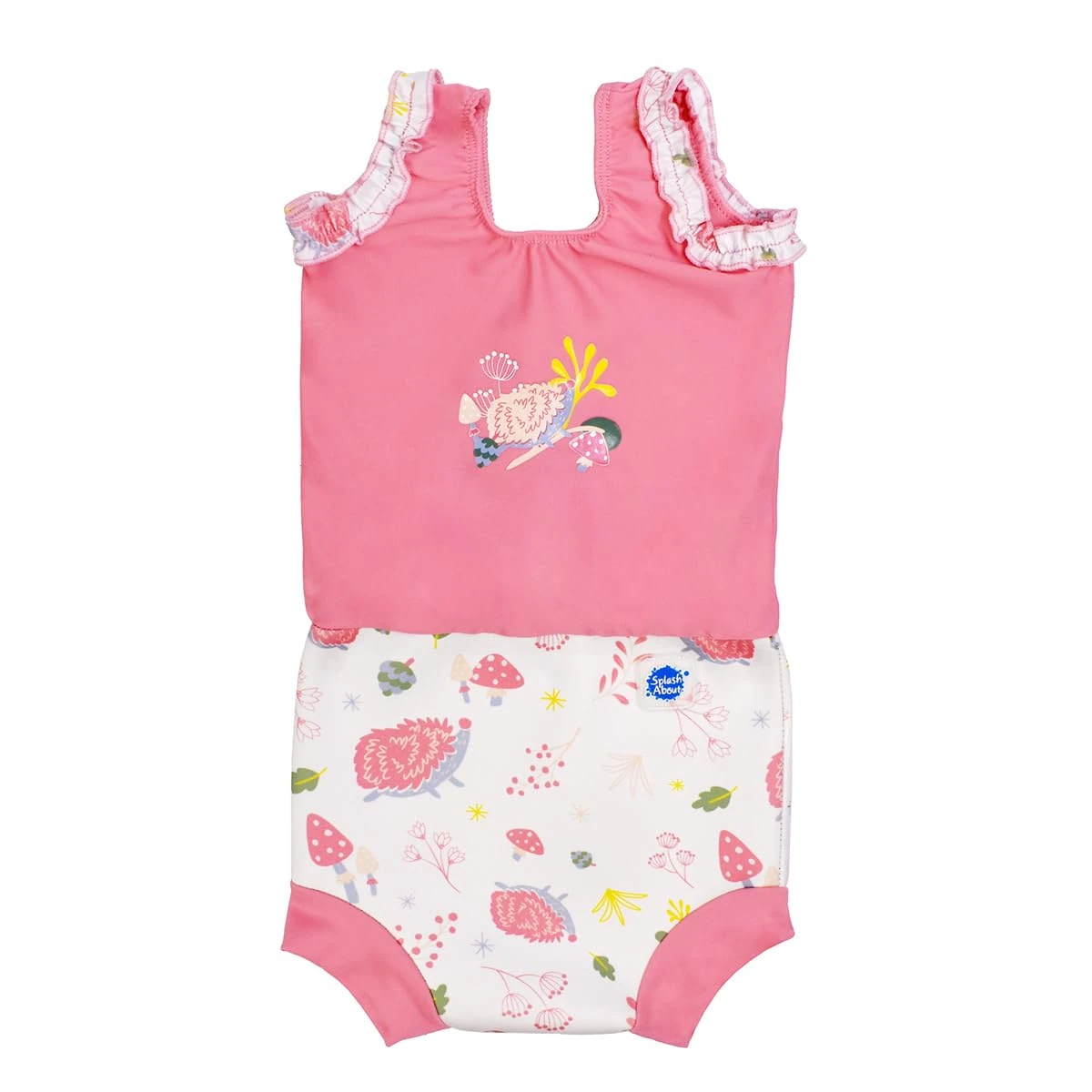 Splash About Happy Nappy Costume One Piece Swimsuit, Forest Walk, 0-4 Months