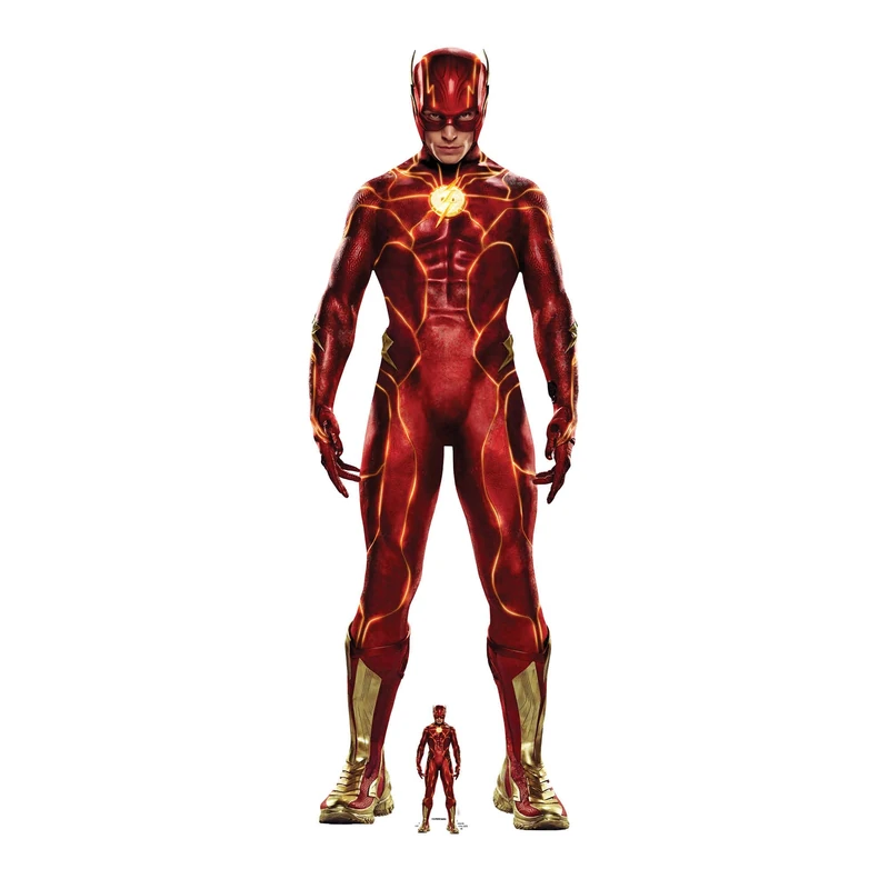 Star Cutouts SC4267 The Flash DC Ezra Miller Live Action 2023 Lifesize Cardboard Cut Out With Mini - Image 1