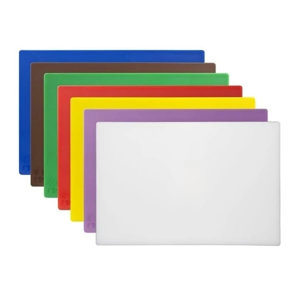 Hygiplas Low Density Chopping Boards - 450x300x10mm 17 3/4x12" (Set 7)