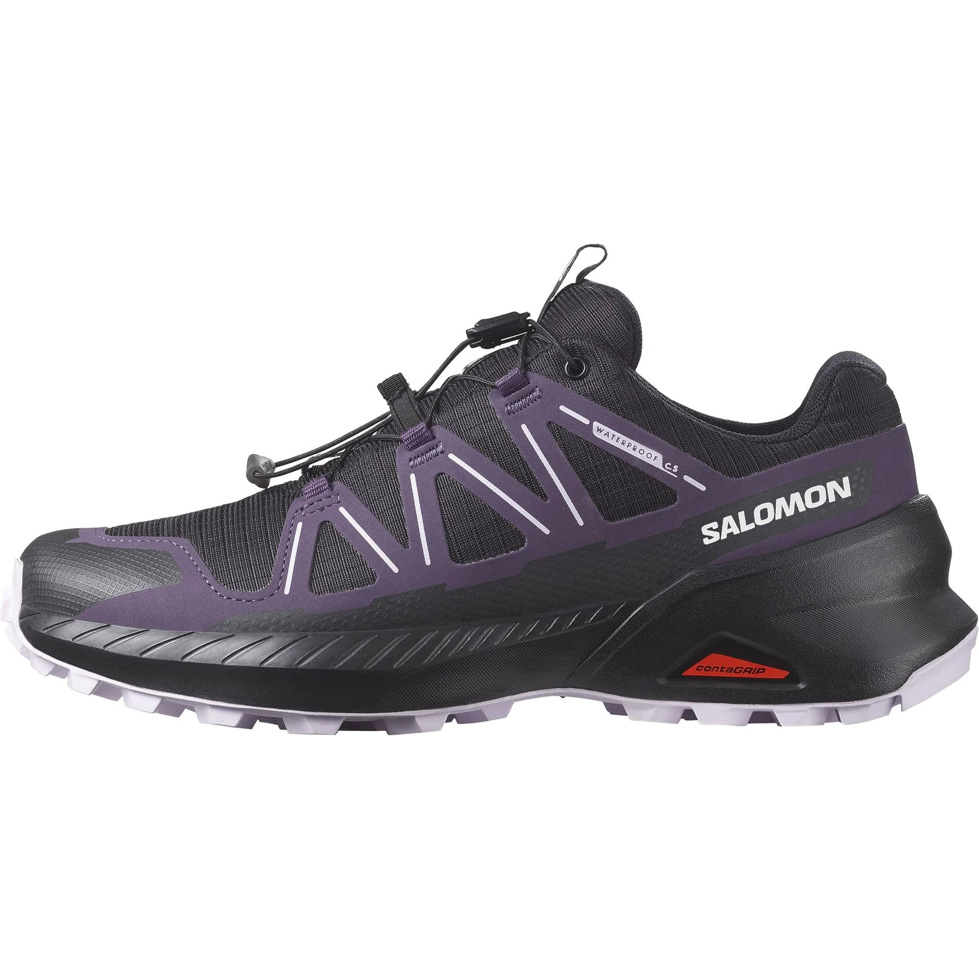 Salomon Speedcross Peak Climasalomon Waterproof Women's Trail Running Shoes, Precise fit, All-Terrain Protection, and Active Grip, Black, 5.5
