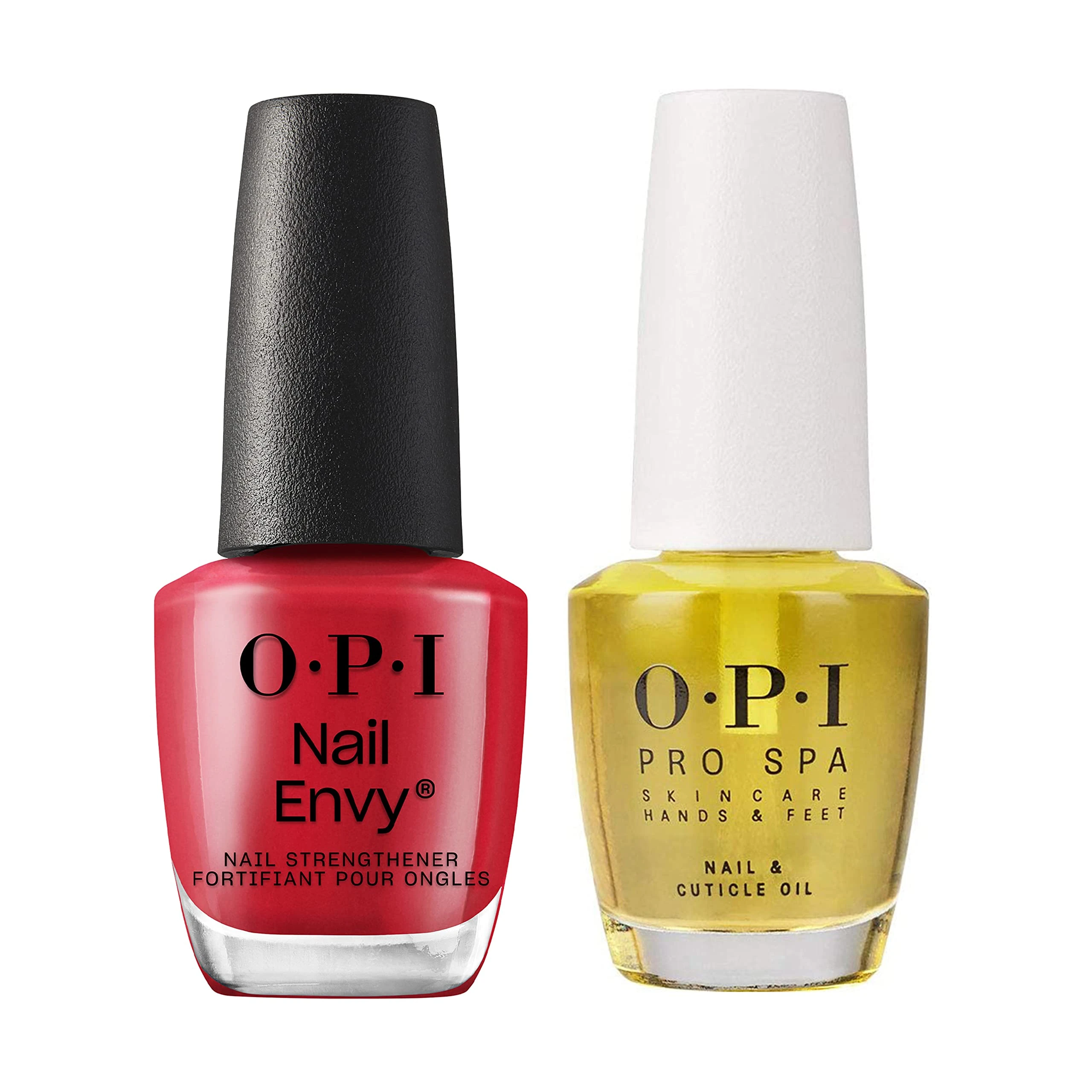 OPI Nail Treatment Set - Nail Repair & Strengthener, Red Nail Polish & Nail & Cuticle Oil, 0.5 fl oz