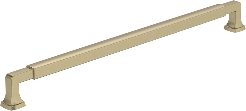Amerock BP37401BBZ | Golden Champagne Cabinet Pull | 12-5/8 in (320 mm) Center-to-Center Cabinet Handle | Stature | Drawer Pull | Kitchen Cabinet Handle | Furniture Hardware