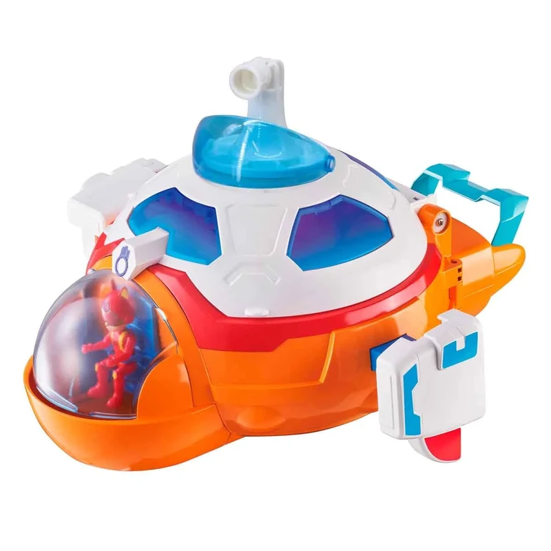 PETRONIX DEFENDERS - Headquarters 3-in-1 Drawing Series Playset Submarine Ship and Plane with Figure of Matt and Motorcycle Toy for Boys and Girls Aged 3+ Famous