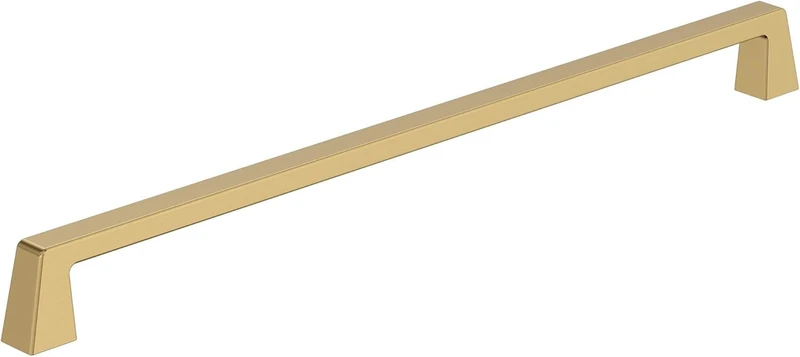 Amerock BP55284CZ | Champagne Bronze Cabinet Pull | 12-5/8 in (320 mm) Center-to-Center Cabinet Handle | Blackrock | Drawer Pull | Kitchen Cabinet Handle | Furniture Hardware