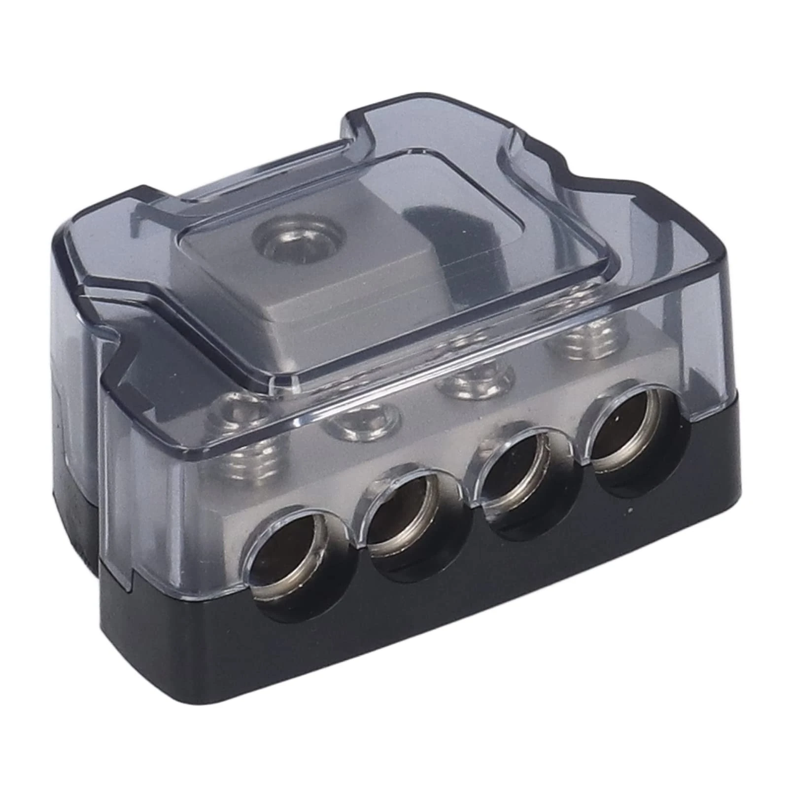 4 Way Power Distribution Block, Ground Distributor Amp Fuse Holder Battery Distribution Block Splitter Car Audio Amplifier