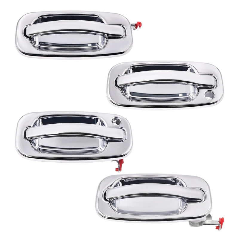 JDMON Exterior Door Handles Replacement for 1999-2006 Chevy Tahoe Silverado Suburban Avalanche 1500/2500 GMC Sierra Yukon XL 1500/2500, 2002-2006 Cadillac Escalade ESV EXT Replacement for 15034985