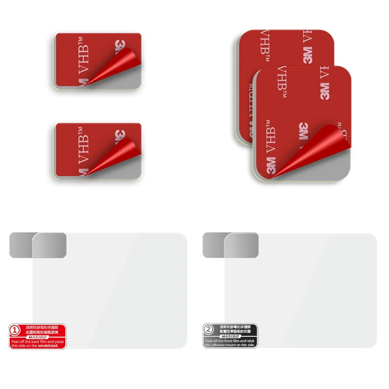 Dash Cam Mounting Kit – Double-Sided Adhesive Pads Made with 3M VHB & Electrostatic Film – Residue-Free Windscreen Install for Car Camera Mounts - Image 1