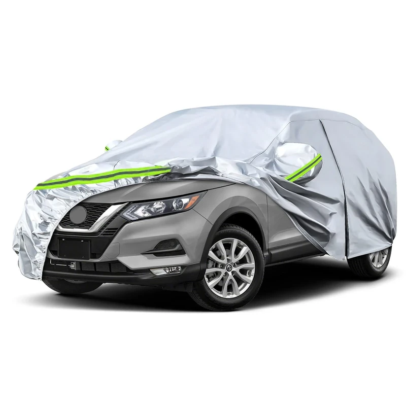 Waterproof Car Covers Replace for 2008-2025 Nissan Rouge, 6 Layers All Weather Custom-fit Car Cover with Zipper Door & Windproof Bands for Snow Rain Dust Hail Protection (Rouge)