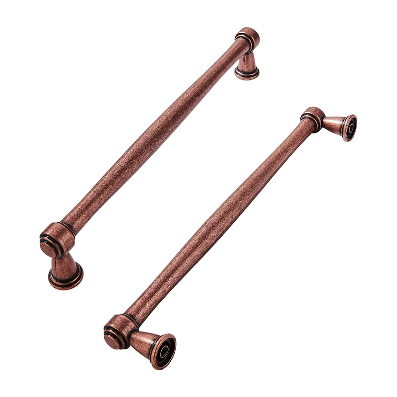 khtumeware 10 Pack 6-1/4 Inch(160mm) Antique Copper Cabinet pulls Kitchen Cabinet Handles Kitchen Cabinet Hardware for Cupboard Drawer Handles Dresser Pulls