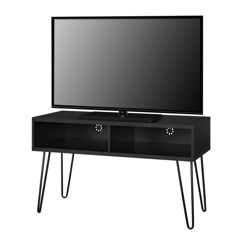 DHP Owen TV Stand 42 Inch, Black Oak Look