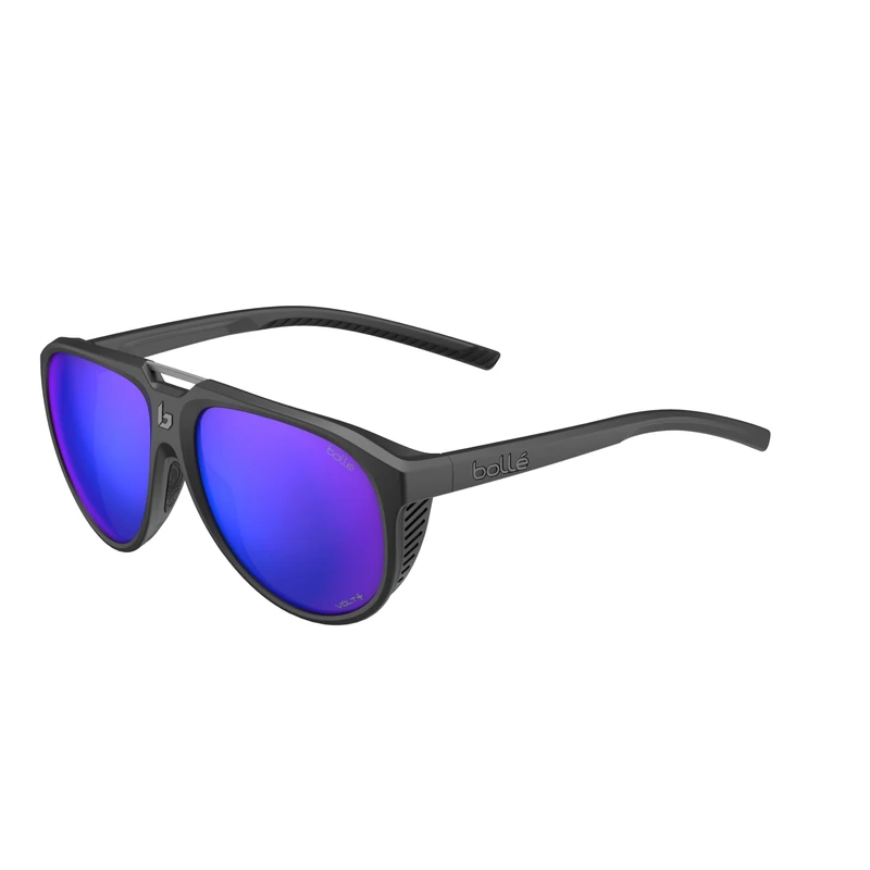 bollé - Euphoria, Black Matte, Volt+ Ultraviolet Polarized, Medium, Sunglasses, Unisex, Adult