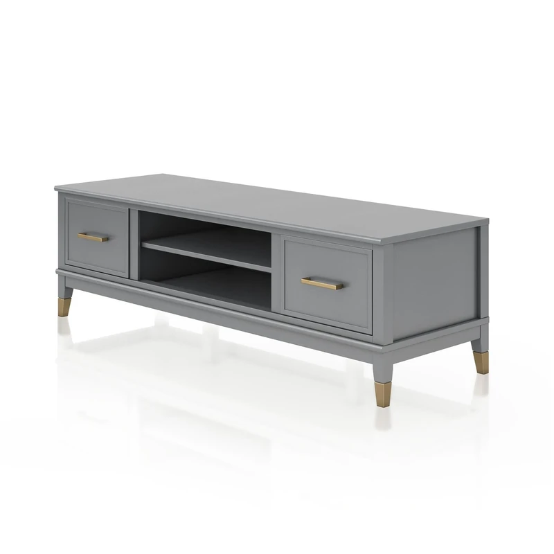 DHP Westerleigh TV Stand 65 Inch, Graphite Grey
