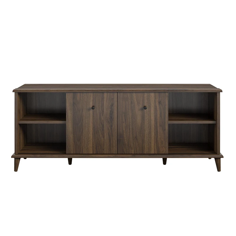 DHP Furniture Farnsworth TV Stand 55in Walnut Look