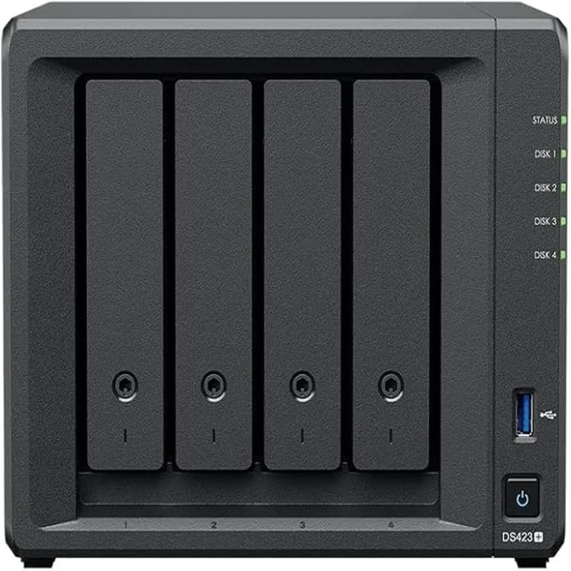 Synology DS423+ 16TB 4 Bay Desktop NAS Solution installed with 4 x 4TB Western Digital Red Plus Drives