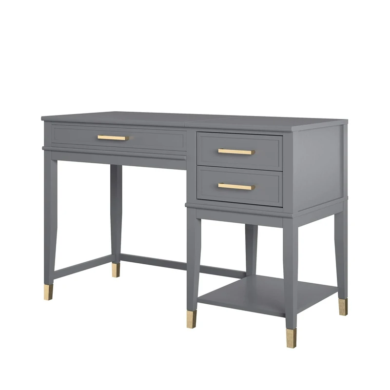 DHP Furniture Westerleigh Desk, Graphite Grey