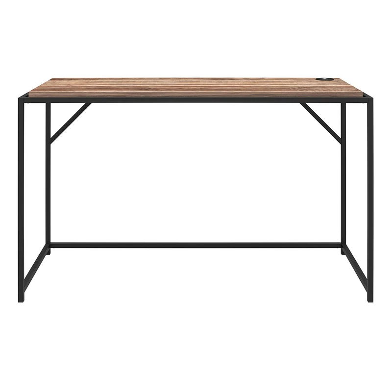 DHP Furniture Quincy Desk, Weathered Oak Look