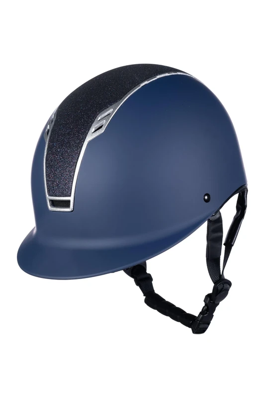 HKM Glitter Riding Helmet dark red/black M