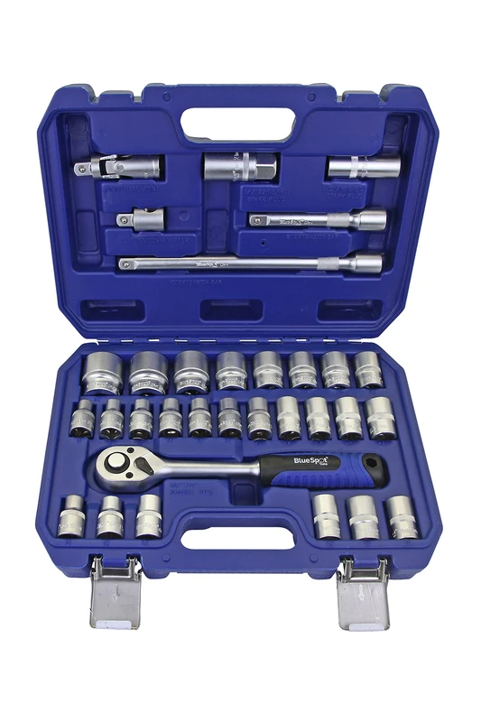 Blue Spot Tools 32 PCE 1/2" Hex & 12 Point Socket Set (8-32mm) (10-19mm)