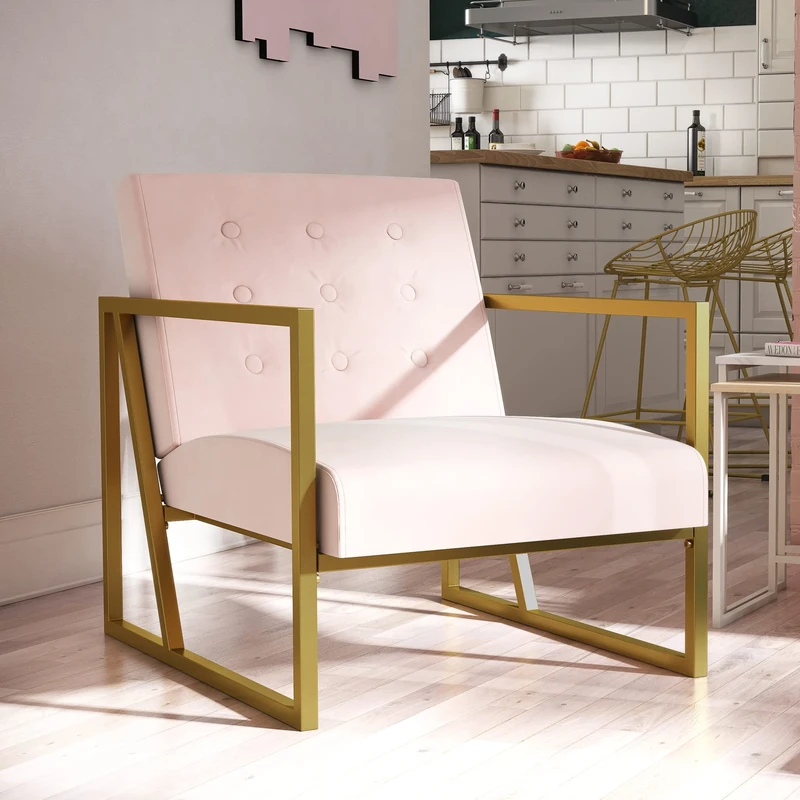 DHP Furniture Lexington Chair, Pink