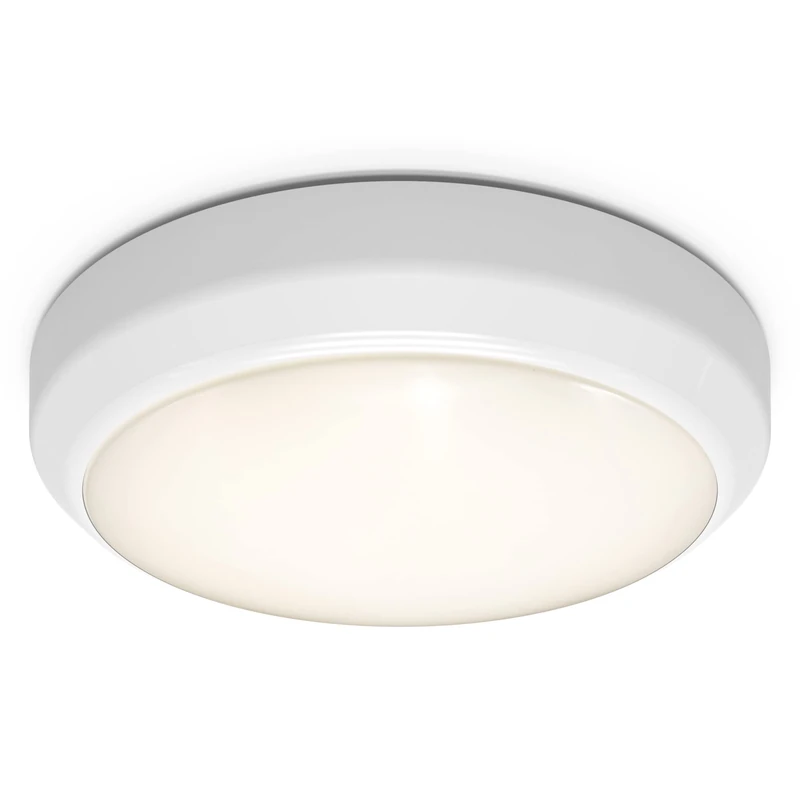 4lite Smart Circular Ceiling Light (White) 1160lm IP65 Rated Surface Mounted Ceiling or Wall Bulkhead Lighting Fixture with Smart Lighting - 4L1/3322-4 Yr Guarantee