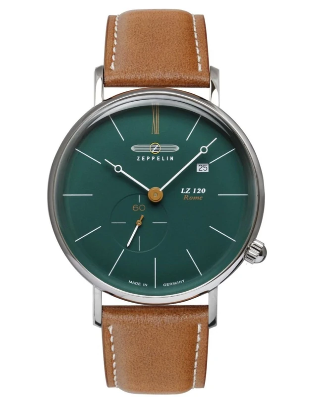 Zeppelin lz120 Rome Mens Analogue Quartz Watch with Leather Bracelet 7138-3