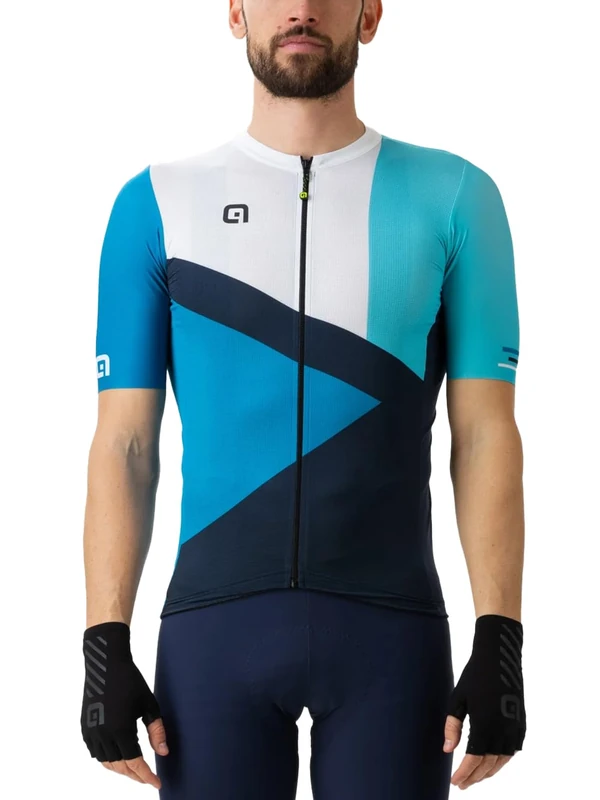 Alé Men's Pragma Next Short Sleeve Cycling Jersey, Blue, XL